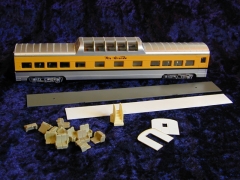 No# 9607 Con-Cor Dome Coach Car: 72' LW smooth ACF